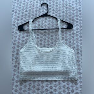 Aerie - cropped crochet tank top